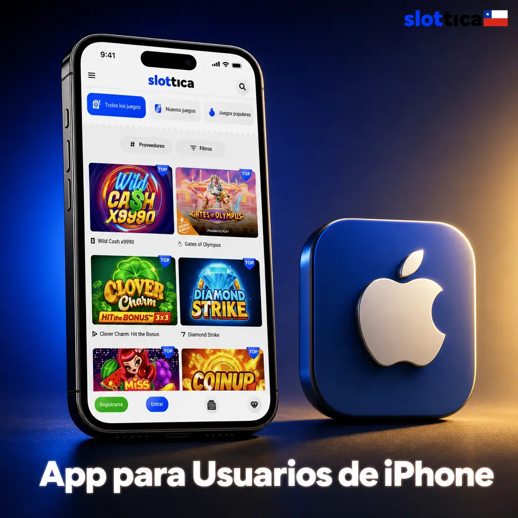 Slottica PWA en iPhone: acceso desde Safari como app nativa en iOS 13 o superior sin descarga en App Store